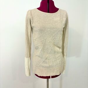 Club Monaco Beige Soft Cashmere Sweater Long Sleeves sz S